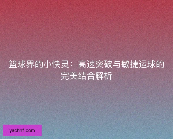 篮球界的小快灵：高速突破与敏捷运球的完美结合解析